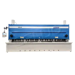 Genuo Hydraulic Plate Shears carbon steel plate cutter mechanical guillotine shearing machine with E21S controller for metal