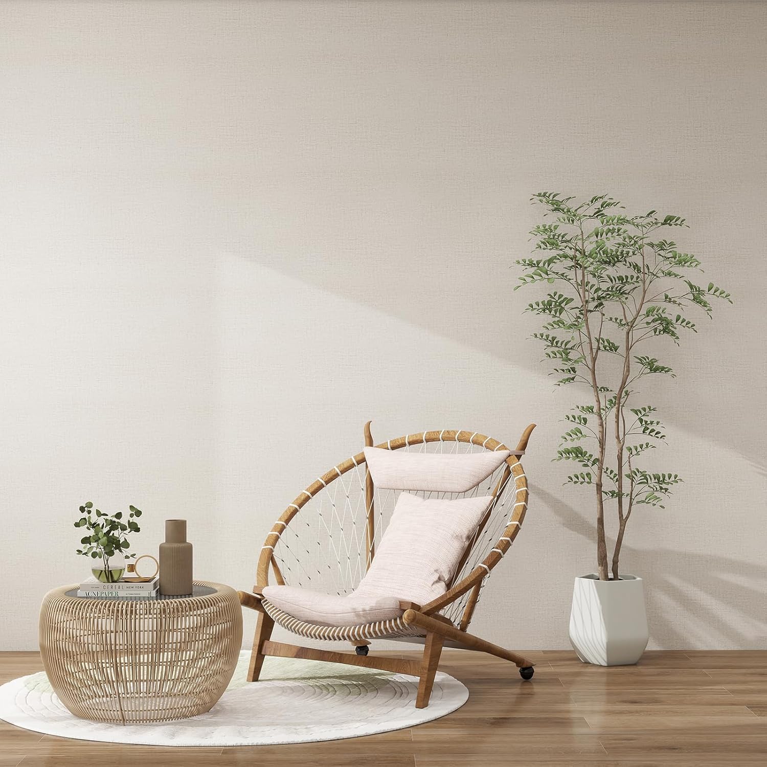 peel and stick wallpaper with texture beige color