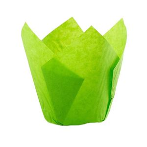 Gobelets à gâteau jetables McFen en papier, forme tulipe, blanc, gris, naturel, flamme, avec doublure, ensemble en sachet OPP, compatibles lave-vaisselle, pour la pâtisserie et les desserts - Product Image 1