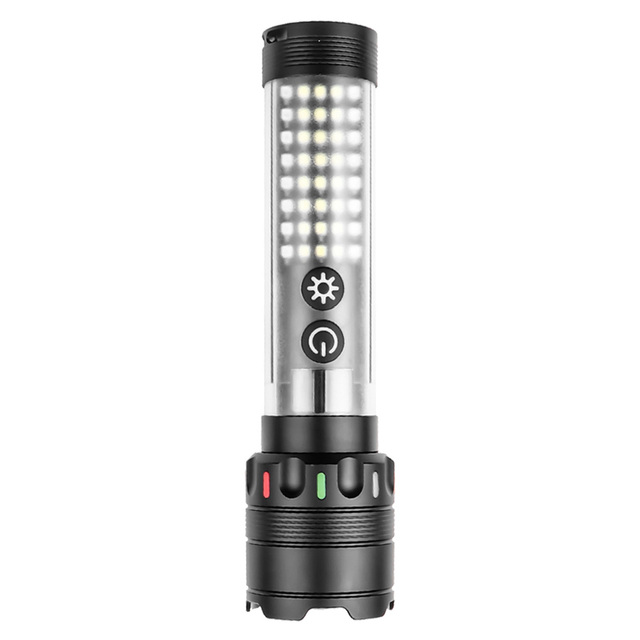 Flashlight White Laser 30W LED Side Floodlight USB Strong Magnetic 1800mAh Torch Digital Display Camping Emergency Flash Light