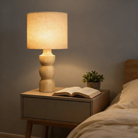 Lampe de table rechargeable en caoutchouc et bois, lumière LED douce de style nordique avec luminosité réglable pour bureau, chambre et cadeau