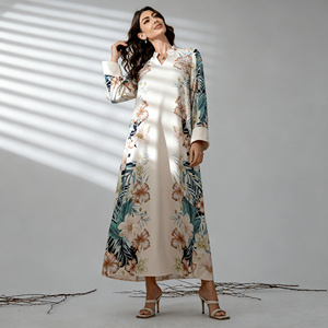 Vestido Abaya Elegante de Alta Calidad Personalizado para Mujeres Musulmanas, Proveedor Mayorista para Ocasiones Especiales - Product Image 2