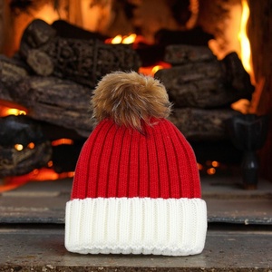 Custom <strong>Pom</strong> <strong>Pom</strong> <strong>Beanie</strong> Y2K Acrylic Skull Cap Winter Knitted Hats for Men Women Luxury Designer <strong>Beanies</strong> With Custom Logo - Product Image 1