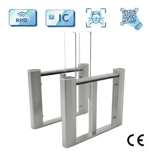 Porte rapide à panneau haut avec protection IP54, reconnaissance QR <span class=keywords><strong>code</strong></span>/visage, moteur sans balais, accès piéton sécurisé, usage commercial - Product Image 1