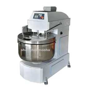 Mesin Pencampur Tepung Roti 240L, Mixer Adonan Spiral 100Kg untuk Peralatan Memanggang Roti Komersial
