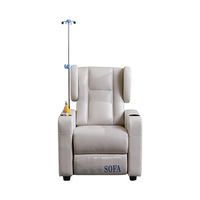 Fauteuil d'attente d'hôpital entièrement inclinable, canapé individuel en cuir, siège multifonctionnel pour perfusion IV en clinique, couleur personnalisable