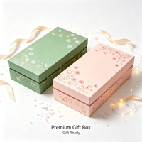 Boîte cadeau personnalisée, design pliable pour économiser sur les frais de transport, avec logo, couvercle pliable en carton rigide, emballage cadeau en papier pour cadeaux, cosmétiques