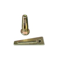 Goupille à coin pour coffrage rond en aluminium avec goupille plate en acier, alliage de zinc, goupille de verrouillage plaquée zinc, emballée en carton