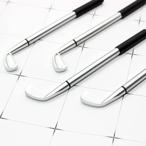 Stylo à bille en forme de club de golf transfrontalier, en plastique, stylo créatif de dessin animé, cadeau, stylo à bille, encre noire 0,7 mm, 15,7 cm - Product Image 3