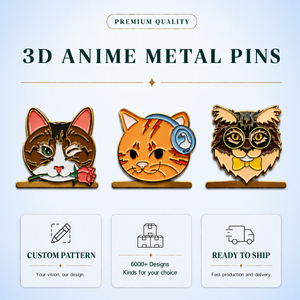 Broches de col en métal émaillé <span class=keywords><strong>Sailor</strong></span> <span class=keywords><strong>Moon</strong></span>, 6000 types de badges et broches à logo, OEM ODM, 1 pièce par sac OPP - Product Image 6