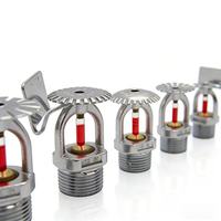 Têtes de sprinklers incendie dissimulées réglables en acier au carbone et acier inoxydable, installation facile pour les systèmes d'incendie de plafond résidentiels et commerciaux