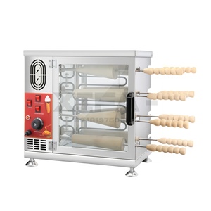 <span class=keywords><strong>Horno</strong></span> <span class=keywords><strong>El</strong></span>éctrico Automático para Kurtos Kalacs (Pastel de Chimenea) <span class=keywords><strong>con</strong></span> 8 Rodillos de Acero Inoxidable, Alta Productividad para Restaurantes, Panaderías y Tiendas de Postres - Product Image 2