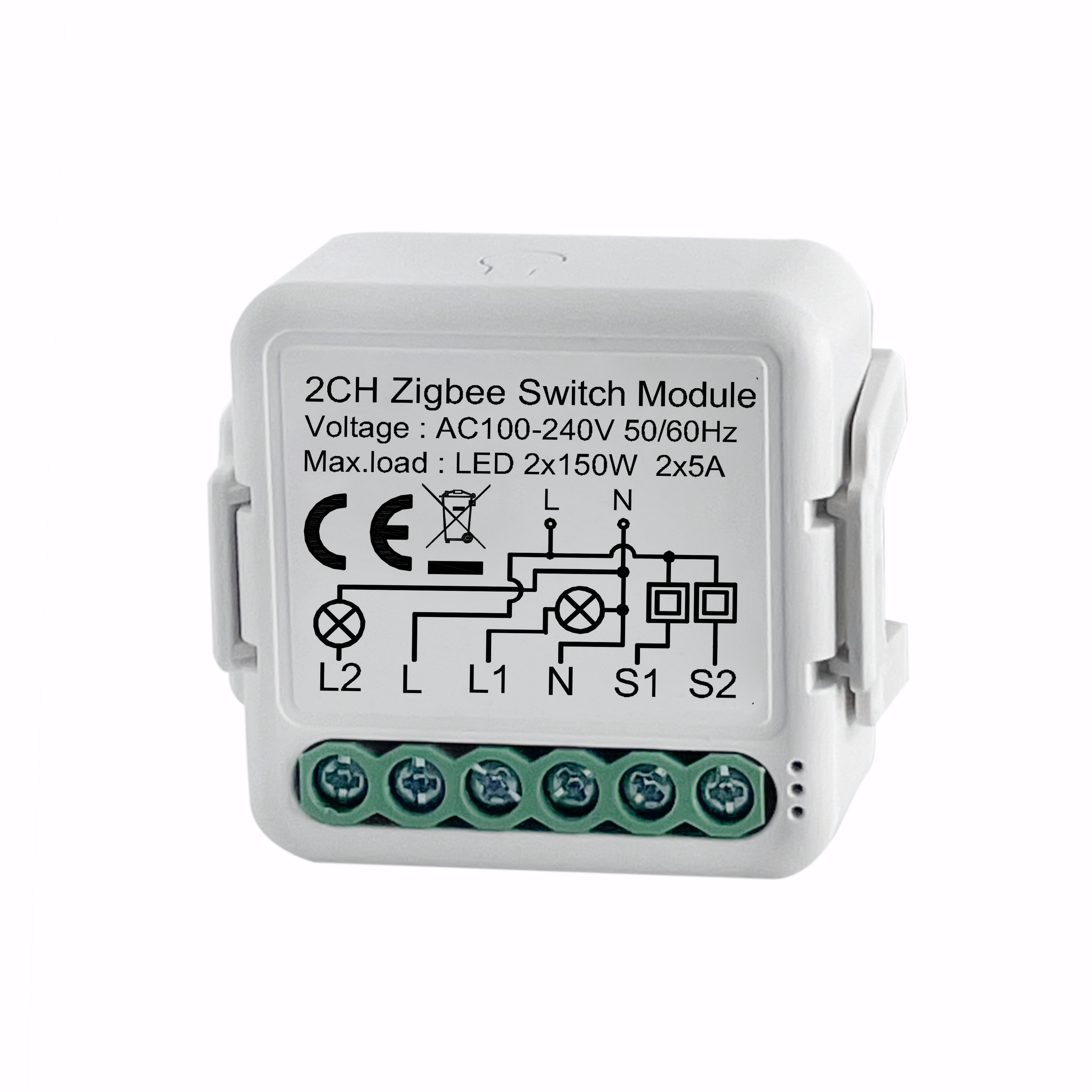 Wholesale Intelligent Home Automation Tuya App Wireless Control 2 Gang 2 Way Smart Switch Module Zigbee
