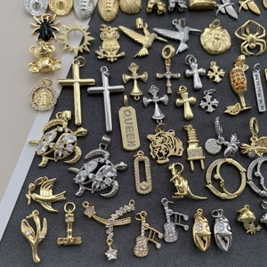 <span class=keywords><strong>BD</strong></span>-C4685 bricolage mode mélange CZ breloques faisant des bijoux Animal pendentif tortue oiseau hibou ours araignée pour collier croix soleil sac breloque - Product Image 5