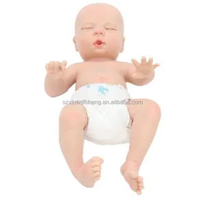 33 cm drink and pee Reborn Baby Dolls Girl High Quality Silicone Doll Soft Simulation Solid Rebirth Doll High-end Painted