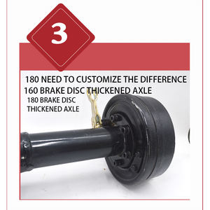 Ensemble d'essieu arrière pour <span class=keywords><strong>moto</strong></span> <span class=keywords><strong>électrique</strong></span> à trois roues et quatre roues, freins à tambour, moteur sans balais CC 48V/60V 800W, kit d'entraînement d'essieu - Product Image 4