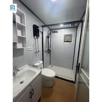 Maison préfabriquée de luxe à 2 chambres avec module mobile extensible en conteneur d'acier de 40 pieds pour utilisation hôtelière dans les petites maisons flottantes