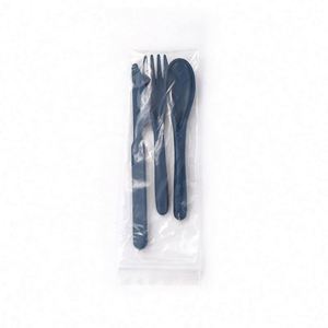 Ensemble de couverts de voyage portables et durables en plastique avec étui – Idéal pour le camping, les pique-niques, les barbecues en extérieur et les voyages en voiture - Product Image 6