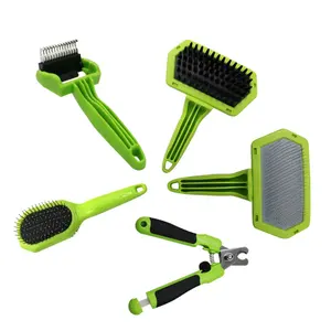 Reduces 95% Of Undercoat Dog And Cat Slicker Massage Dematting Hair Grooming Tools Pet Nail Clipper
