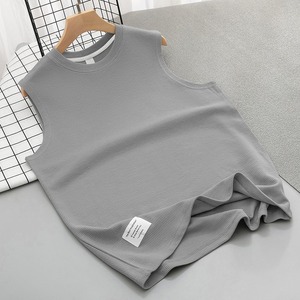 Waffle Débardeurs T-shirts sans manches Athletic Muscle Summer Beach <span class=keywords><strong>Hippie</strong></span> Shirts Workout Sleeveless Vest Top - Product Image 4