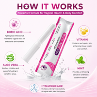 Gel intime féminin naturel à base de plantes pour l'hygiène quotidienne de la zone intime, contrôle des odeurs, resserrement vaginal, gel vaginal à l'acide borique à base de plantes