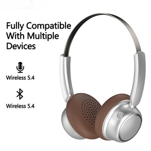 Les nouveaux écouteurs supra-auriculaires haute définition au style rétro et avec fonction Bluetooth sans fil offrent une autonomie de batterie extrêmement longue - Product Image 3
