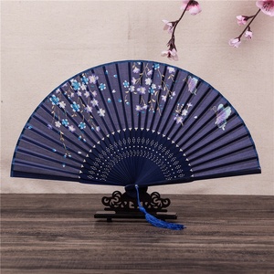 HZ Japanischer 6-Zoll-Tanzfächer im antiken Stil, kleiner Bambusfächer für Damen, umweltfreundlicher klassischer chinesischer Bambus-Faltfächer - Product Image 6