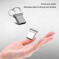 Flashdisk USB Mini Logam Custom Logo 1GB 2GB 4GB 8GB 16GB 32GB 64GB USB 2.0 Pen Drive Hadiah Promosi