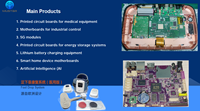 Solution PCBA médicale Mu Satr, carte de circuit imprimé en cuivre épais pour dispositifs médicaux, Gerber et BOM personnalisés pour l'assemblage de PCBA