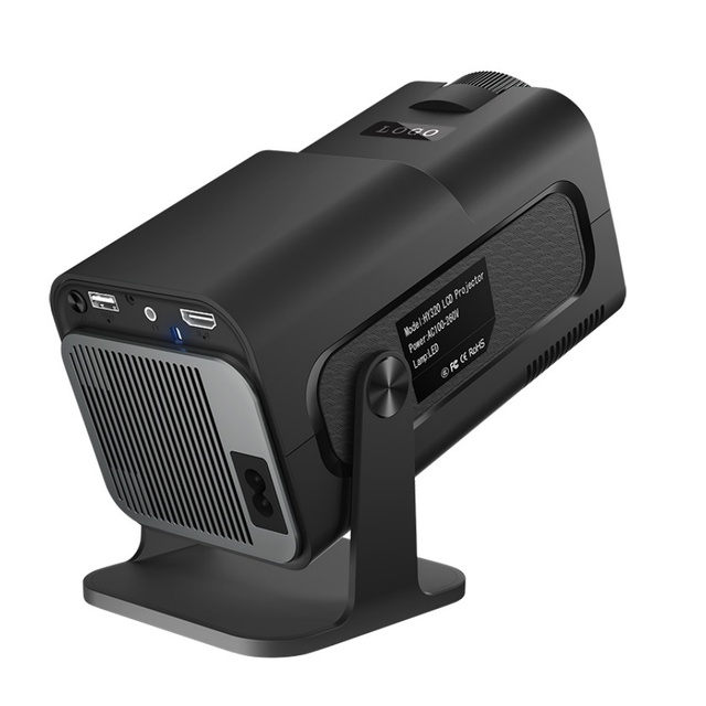 4k Office Home Smart Portable Outdoor Android 11 1080P Projector HY320 Mini 200 ANSI Lumens 4K LCD Screen Mirror