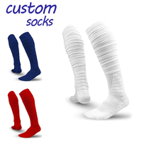 Chaussettes de sport professionnelles pour adultes, rugby, football, baseball, hockey, sans couture, séchage rapide, respirantes, couleur personnalisée
