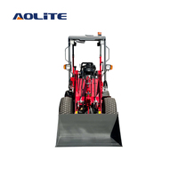 AOLITE E604Max 500kg Mini Caricatore Frontale Elettrico a Batteria con Garanzia di 1 Anno, Certificato CE, per Movimento Terra