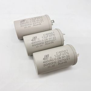 Condensateurs à film polypropylène <span class=keywords><strong>CBB60</strong></span> Hongye de haute qualité certifiés CE/CQC <span class=keywords><strong>12uf</strong></span>+5uf <span class=keywords><strong>12uf</strong></span>+6uf pour lave-linge électrique (vente en gros) - Product Image 1