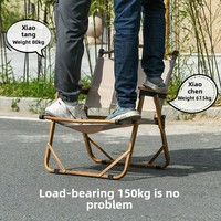 Chaise pliante d'extérieur en gros d'usine, style glamping portable, table et chaises de pique-nique, tabouret de pêche, ensemble de camping de plage