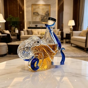 Carafe en verre borosilicate en forme de pieuvre pour <span class=keywords><strong>whisky</strong></span>, idéale pour bar à domicile - Product Image 2