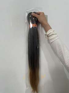 Meilleurs cheveux à tressage synthétique de haute qualité Extensions personnalisées de la vaste collection <span class=keywords><strong>africaine</strong></span> <span class=keywords><strong>Tresse</strong></span> crochet Yaki pré-étirée résistante à la chaleur - Product Image 2