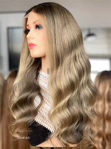 SHY HAIR Ash Blonde Balayage Lace Pelucas de cabello humano Glueless HD 13x5 Patch Lace Front Raw Virgin Pelucas de cabello humano para mujeres - Product Image 2