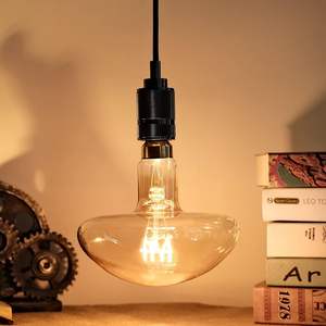 Bombilla LED retro Edison E27, 4W equivalente a 60W, forma irregular, adecuada para iluminación decorativa en patios <span class=keywords><strong>de</strong></span> restaurantes. - Product Image 4