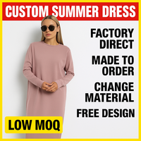 Robe midi sur mesure en direct d'usine, grande taille, tricotée antistatique, décontractée, pour femmes, style quotidien