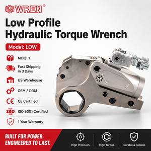 WREN Factory Compact Hollow Heavy Duty Integrated Precision Alloy Steel Hydraulic Torque Wrench Model 30LOW 700bar Machinery - Product Image 1