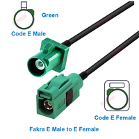 Adaptateur RF Fakra RG174 50 OHM DC-6GHz, connecteur mâle/femelle, câble pigtail, antenne radio GPS pour voiture