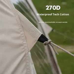 Tente Gonflable Ciel Étoilé en Polyester Coton 20' avec Double Couche de Ventilation, Porte Panoramique en TPU et Rideau pour Camping et Nuitée - Product Image 3