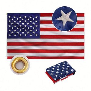 Bandera Nacional de Alta Calidad para Exteriores, Doble Cara, Resistente, Tela Oxford 210D, 3x5 Pies, Bordada - Product Image 1