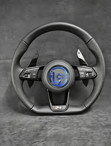 Volante Ergonomico in Fibra di Carbonio con LED per <span class=keywords><strong>Audi</strong></span> <span class=keywords><strong>A6</strong></span>/S6 A7/S7 2010-2015, Modifica Interni - Product Image 2