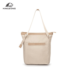 Kingsons Women's Tote Bag Large Capacity Water Resistant Shoulder Bag For Commuting Everyday Use Solid Color Zipper Closure - Product Image 5