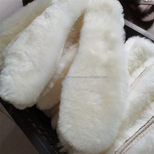 Solette in pelle di pecora imbottitura stivali da neve leggero peloso inverno caldo e spesso solette in vera pelliccia di pelle di pecora termica per scarpe - Product Image 2
