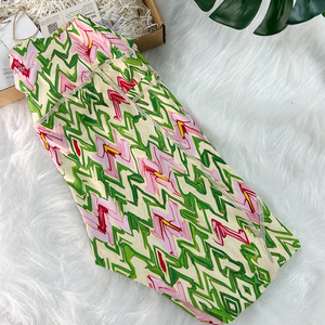 Set Fitness da donna in 2 pezzi con fiori <span class=keywords><strong>blu</strong></span> per ragazze - Product Image 5