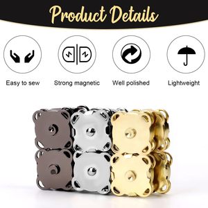 Boutons à pression magnétiques en alliage de zinc en forme de cœur et d'étoile, taille personnalisée, pour sacs, vêtements, accessoires de couture DIY - Product Image 3