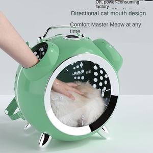 बड़ी क्षमता रचनात्मक यात्रा बैग अलार्म घड़ी बिल्ली कुत्ते के सूटकेस स्टाइलिश प्लास्टिक ले जाने के लिए कार केस - Product Image 4