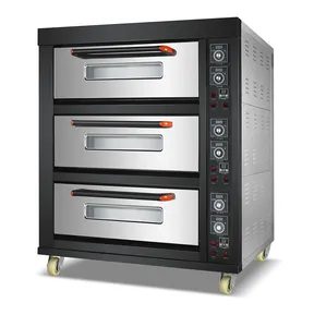 China Manufacturer Commercial Bakery Oven 1/2/3 decks Electric Bread Baking Oven Catering Equipment